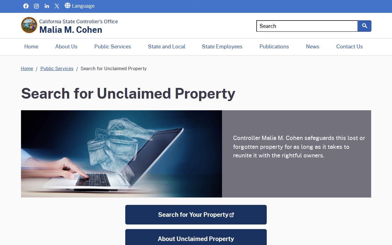Belmont people search California unclaimed property lookup